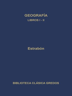 cover image of Geografía. Libros I-II